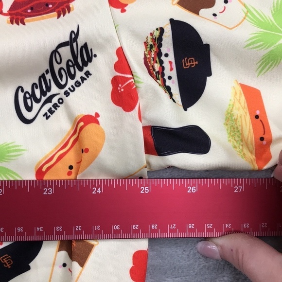 San Fransico Giants/ Coke Zero  Men's Hawaiian Style Shirt Size XL - Picture 6 of 8